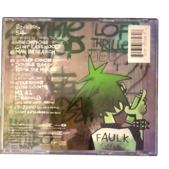 Vintage Gorillaz 2001 Bonus Tracks Parental Advisory by Gorillaz - Picture 2 of 3